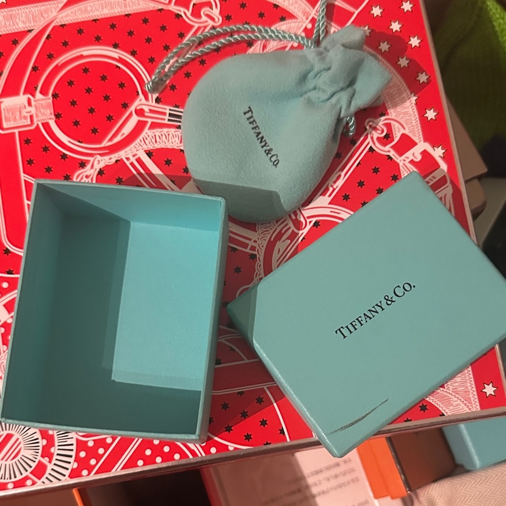 Tiffany & Co. Turquoise Box and Pouch Set
